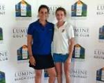 Carlos Pigem i Eva Domingo, jugadora de Lumine Golf, guanyadors del ,Campionat de Catalunya,