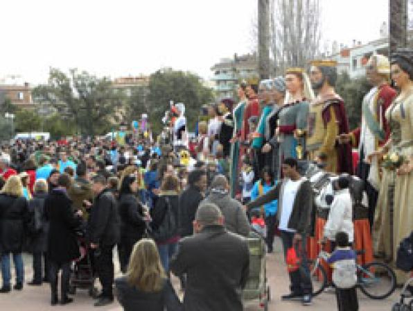 Salou has more than twenty groups of Giants  from all over Catalonia