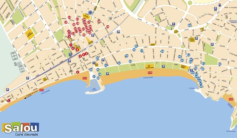 Gastrotour Salou 2013, map