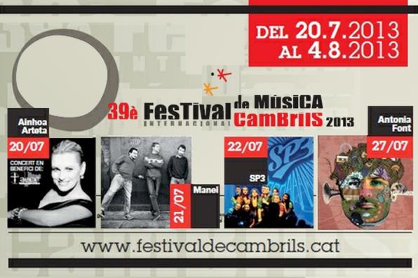 The next concerts of Festival de Música de Cambrils. 