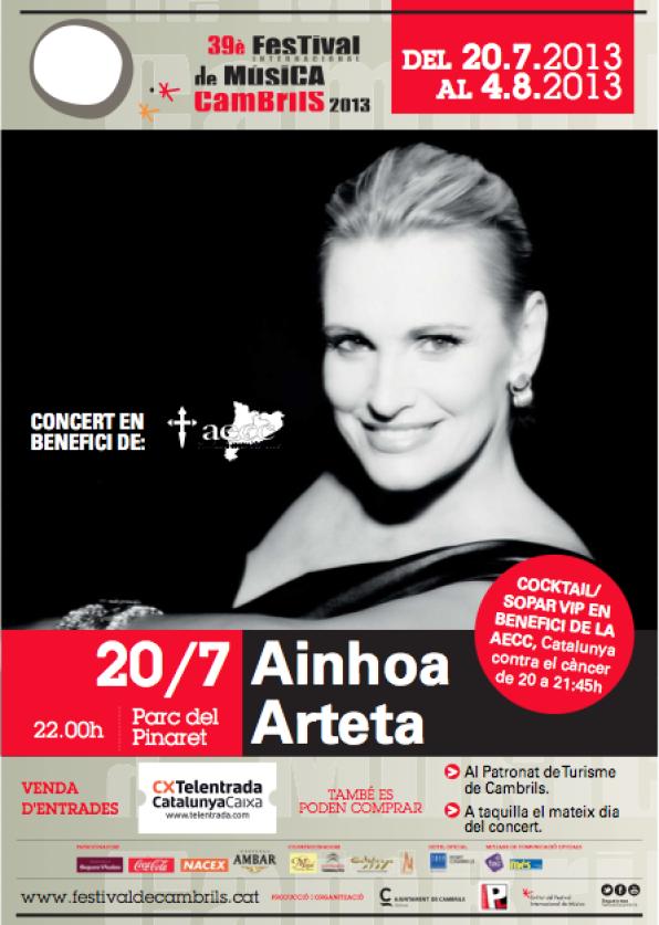 FIMC 2013 - Cartell Ainoha Arteta - 20/7 - Parc del Pinaret. 