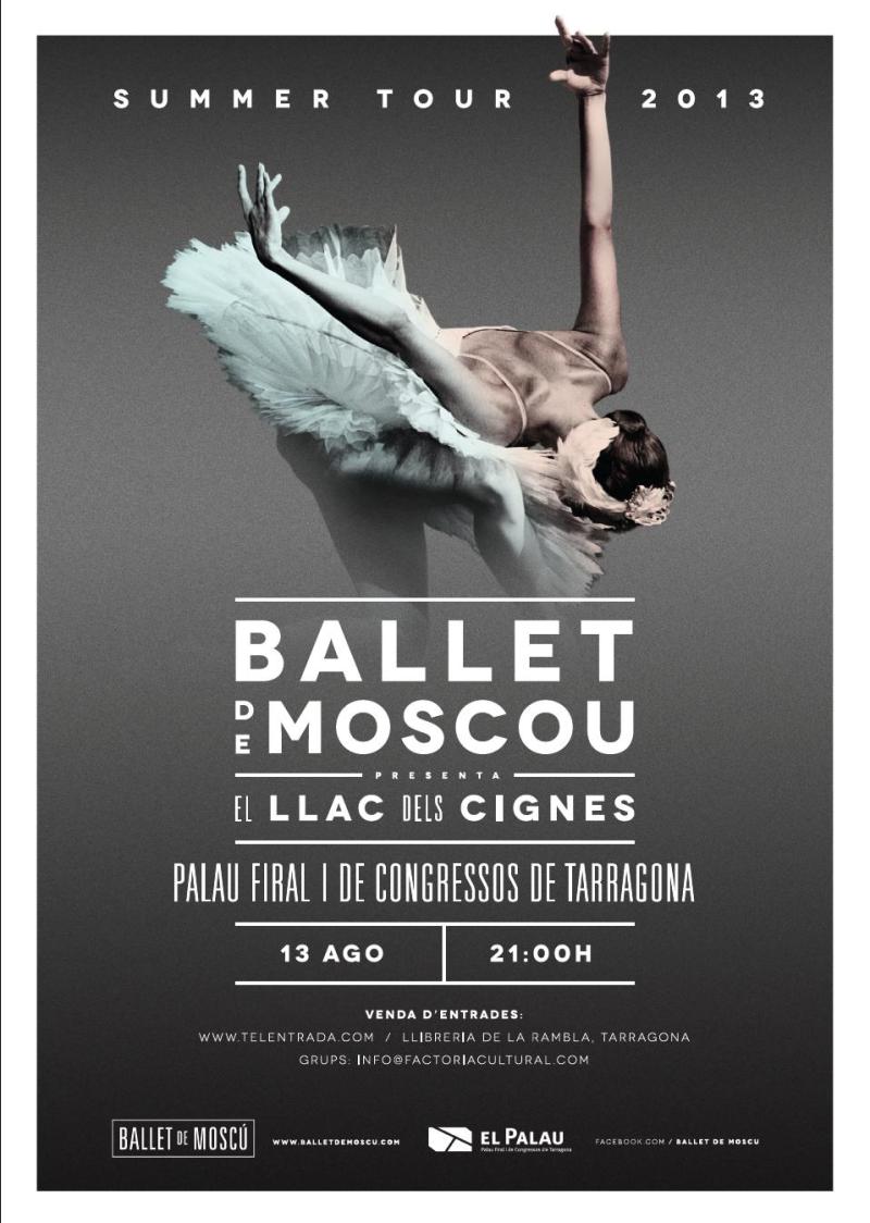 Cartel del espect&aacute;culo del Ballet de Mosc&uacute; en Tarragona.