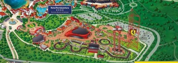 Map of Ferrari Land park