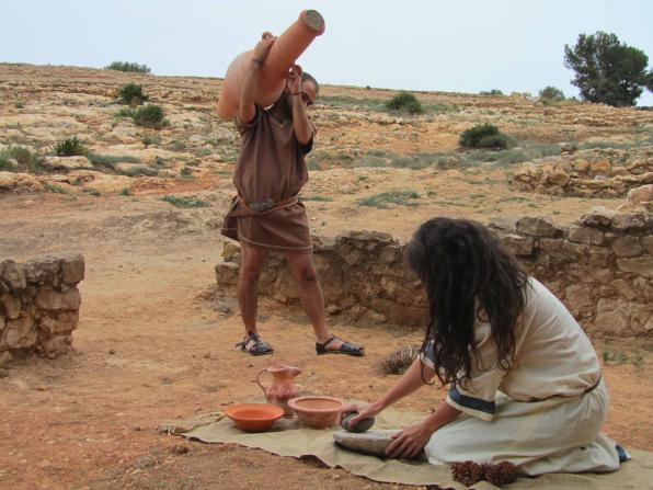 Recreación histórica del poblado prerromano de la Cella de Salou