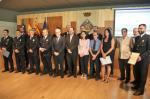 Personas distinguidas en la celebración del dia de la policía