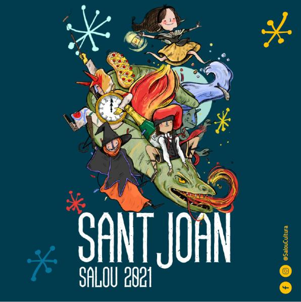 Cartel de la fiesta de San Juan en Salou