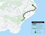 Mapa del nuevo tramo del Camino de Ronda de Salou