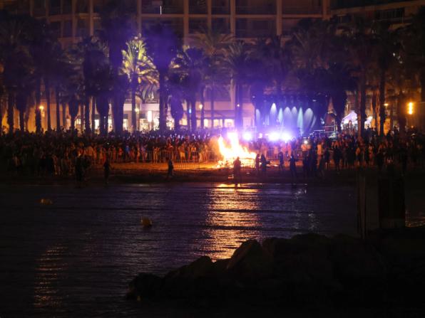 Sant Joan a la platja a Salou