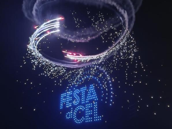 Salou acull de nou el festival d'acrob&agrave;cies a&egrave;ries la Festa al Cel