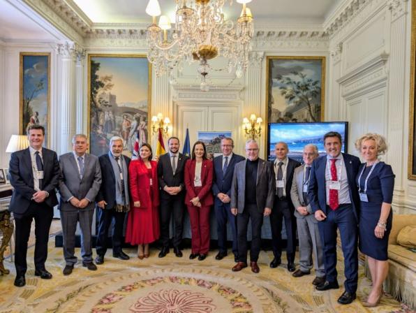 Moment of the meeting of the British and Spanish tourism sectors