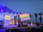 Pere Granados pone la bandera irisada en el escenario Proud of Salou