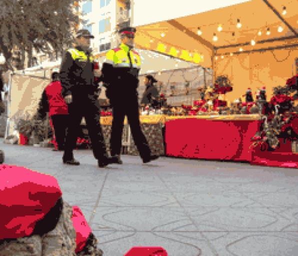 The police reinforced their presence on the streets during the Christmas