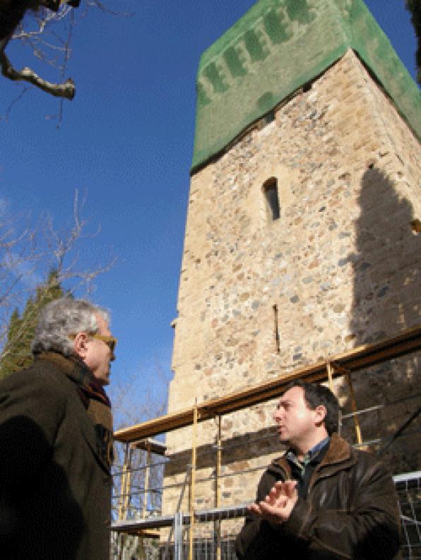Comienzan las obras de restauración de la torre de la Ermita de la Virgen del Camino de Cambrils