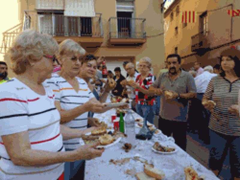 Clotxada at the Fiesta Mayor of Vandell&ograve;s