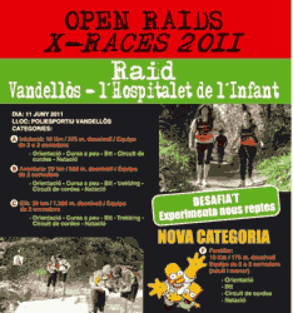 Els Open Raid X-Race 2011 arriben a Vandellòs i Lhospitalet de LŽInfant