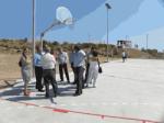 The outdoor sports court in Cap Salou is active