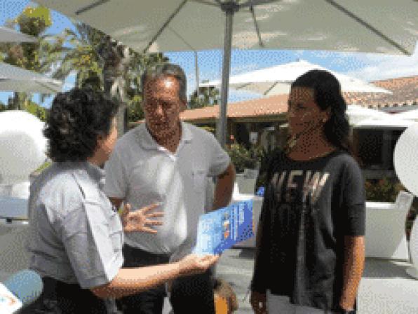 Campaign to inform of the risks to the beaches with the support of the City of Salou