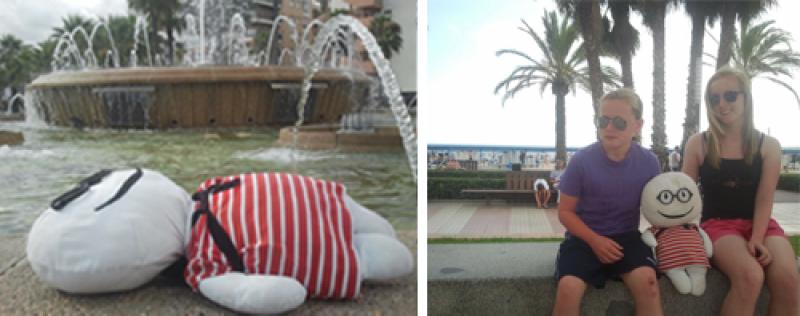 Stabri, el ninot m&eacute;s fam&oacute;s de la xarxa, de vacances a Salou i a la Costa Daurada 2